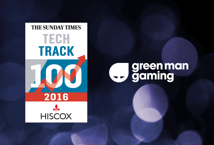 Green Man Gaming ranked in 2016 Sunday Times Tech Track 100