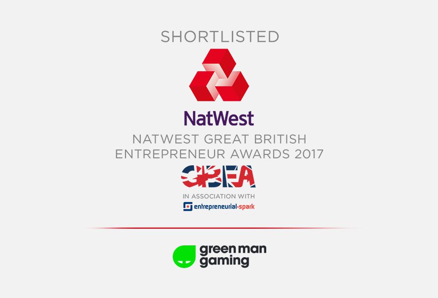 Green Man Gaming CEO Shortlisted for GB Entrepreneur Award