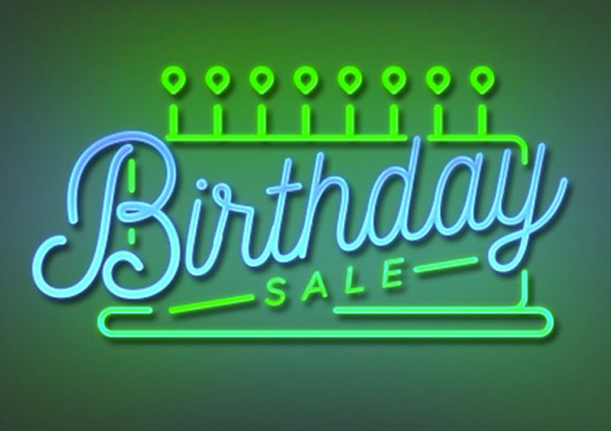 Updated: Happy Birthday To Us! It’s our 8th Birthday Sale!