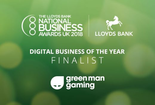 Green Man Gaming Finalist in National Business Awards 2018