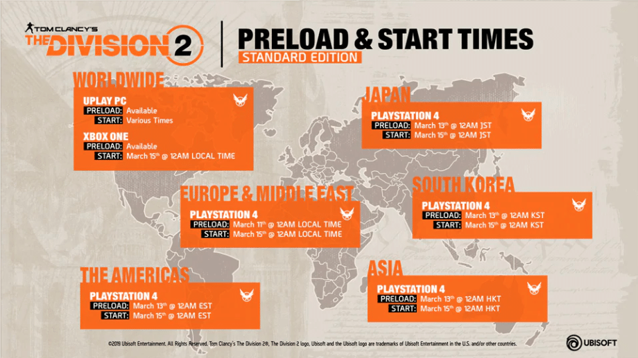 The Division 2 Preload and Launch