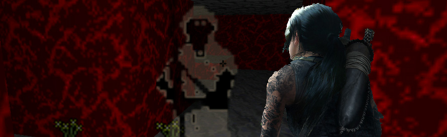 Lara Croft at the Tomb of Praecor loth