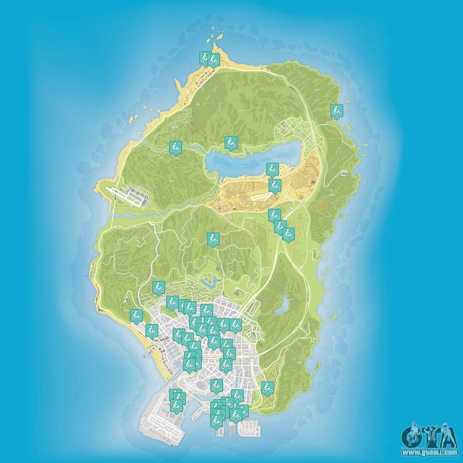 GTA V - Letter Scraps Map  Gta 5, Grand theft auto, Gta