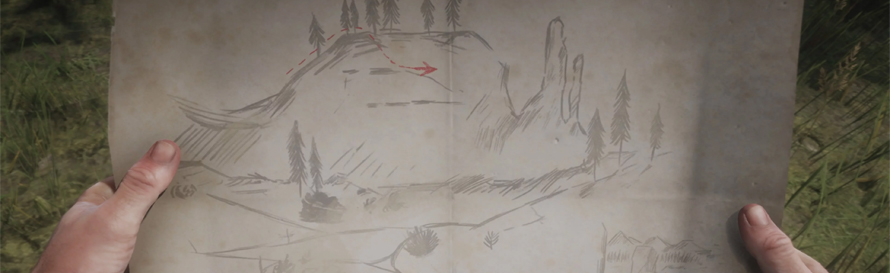Red Dead Redemption 2 Collector's Edition Treasure Map