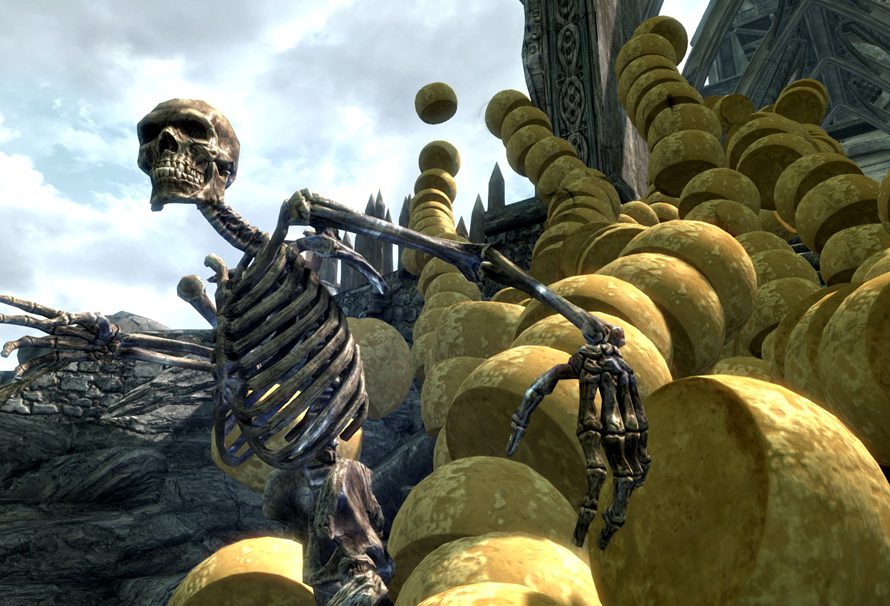 Is it possible to carry a cheese wheel across Skyrim without taking damage?