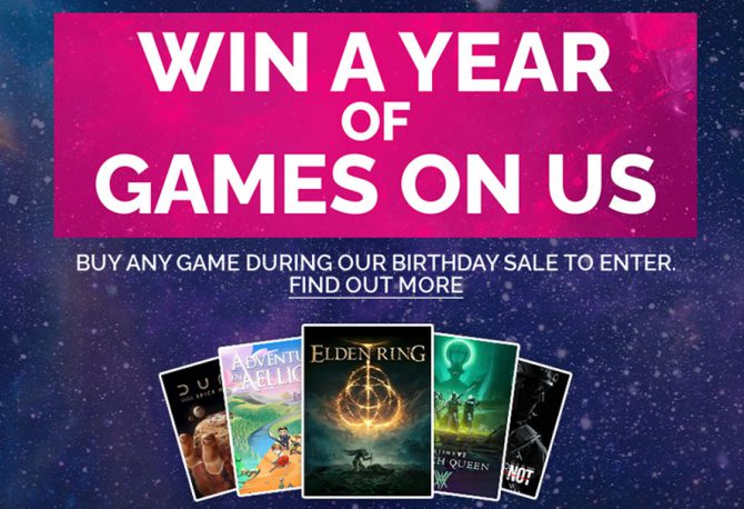 Green Man Gaming’s 12th Birthday Sale - Win a Year of Gaming
